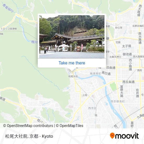 松尾大社前 map