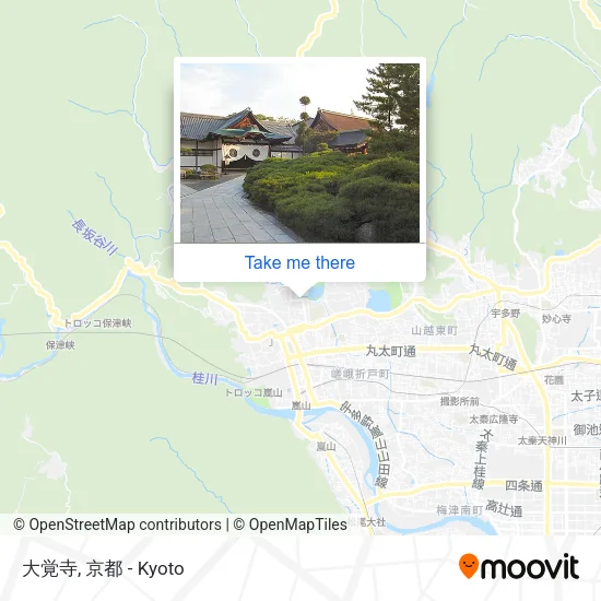 大覚寺 map