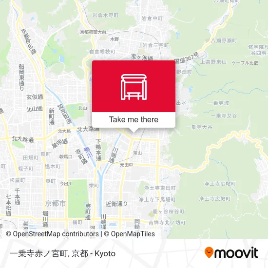 一乗寺赤ノ宮町 map
