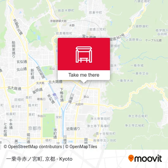 一乗寺赤ノ宮町 map