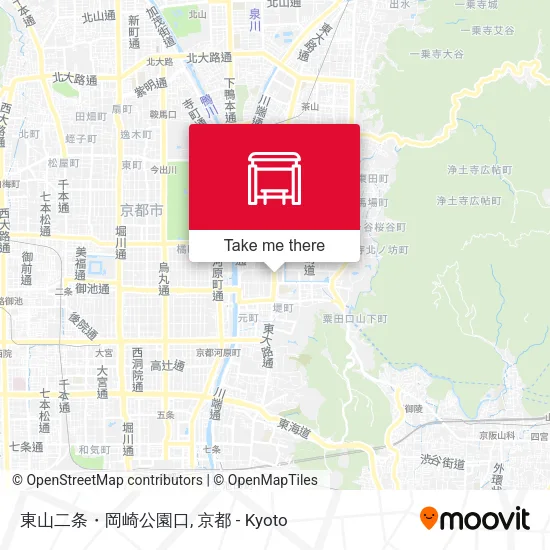 東山二条・岡崎公園口 map