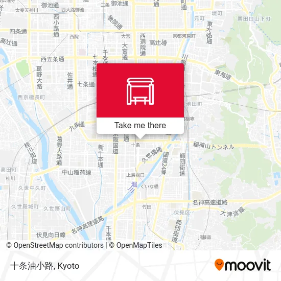 Jujo Aburanokoji map