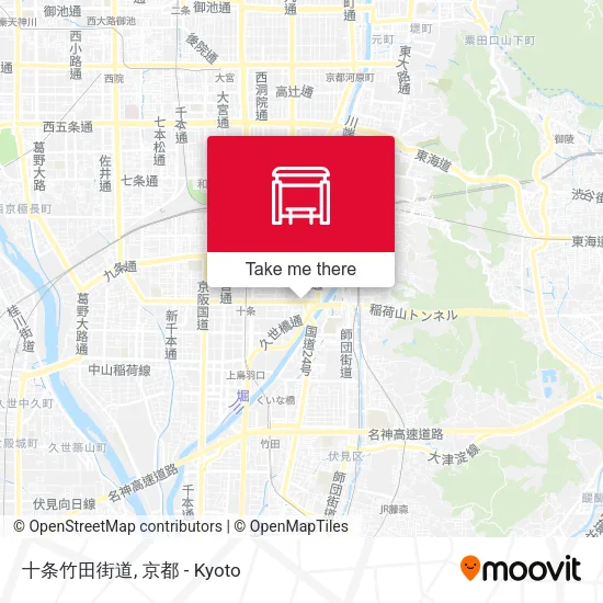 十条竹田街道 map