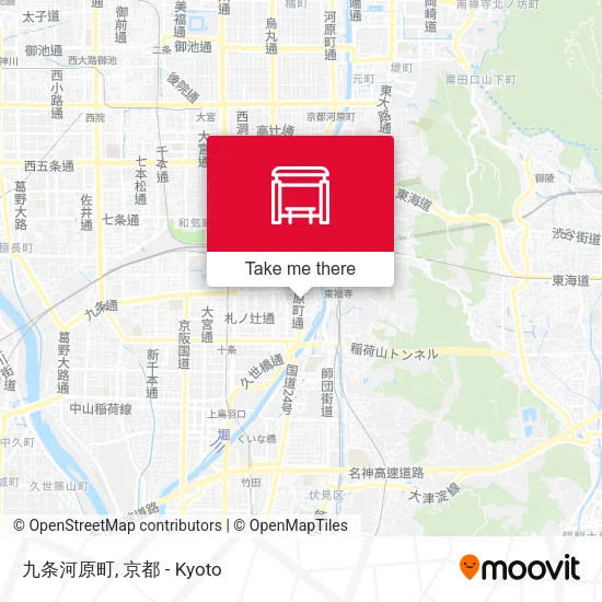 九条河原町 map