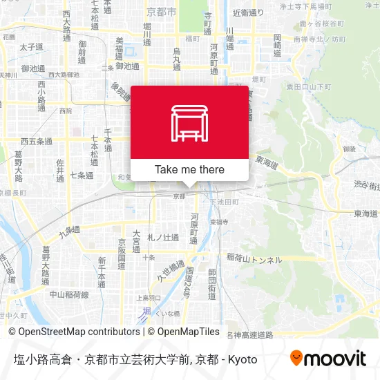塩小路高倉・京都市立芸術大学前 map