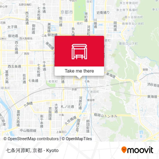 七条河原町 map