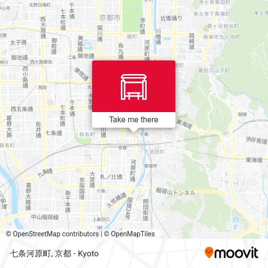 七条河原町 map