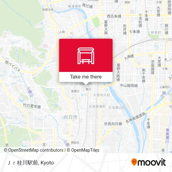 JR Katsura Station map