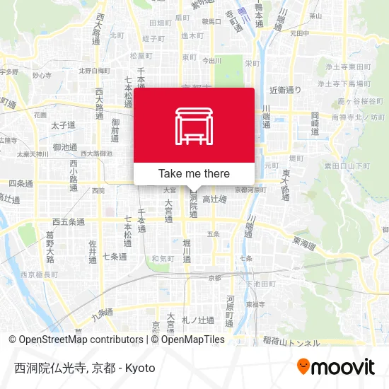 西洞院仏光寺 map