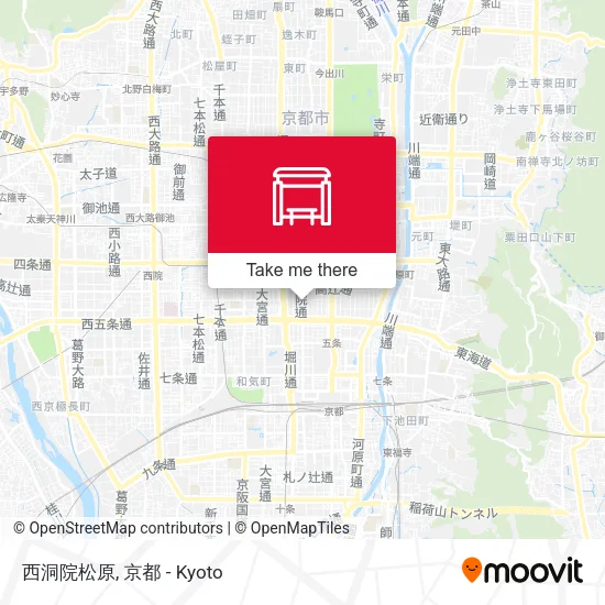 西洞院松原 map