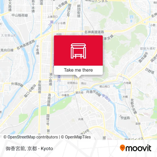 御香宮前 map