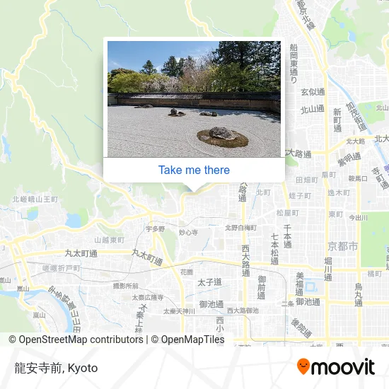 龍安寺前 map