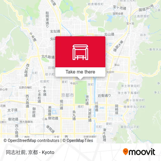 同志社前 map