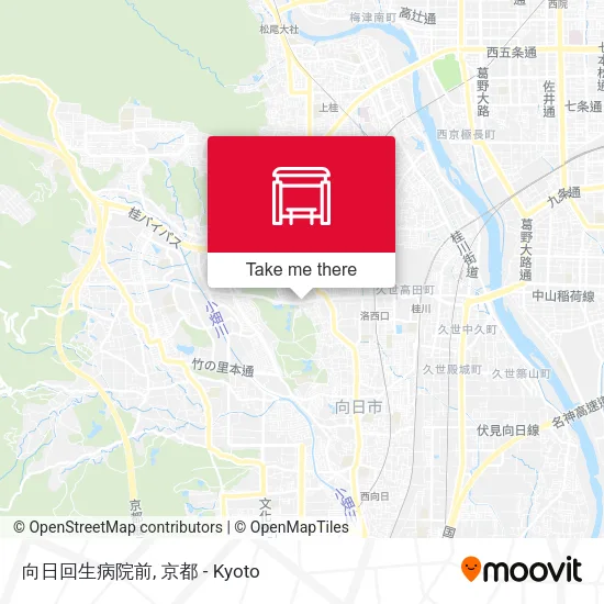 向日回生病院前 map