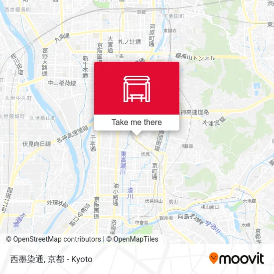 西墨染通 map