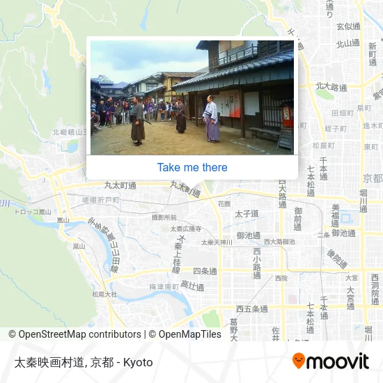 太秦映画村道 map