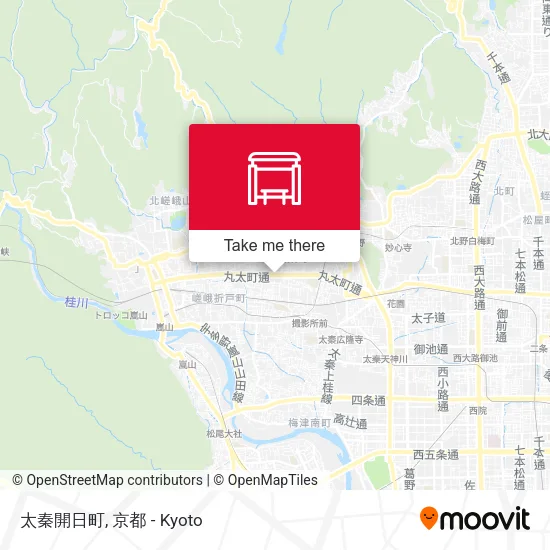 太秦開日町 map