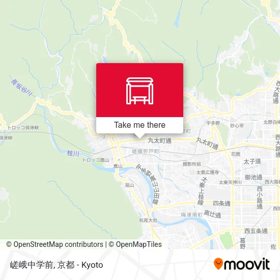 嵯峨中学前 map