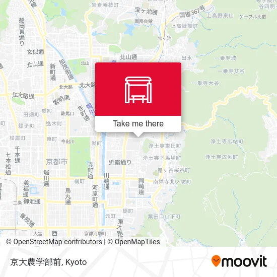 京大農学部前 map