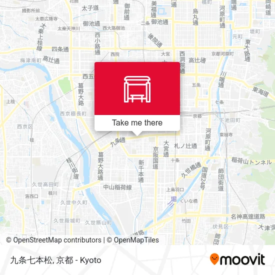 九条七本松 map