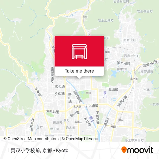 上賀茂小学校前 map