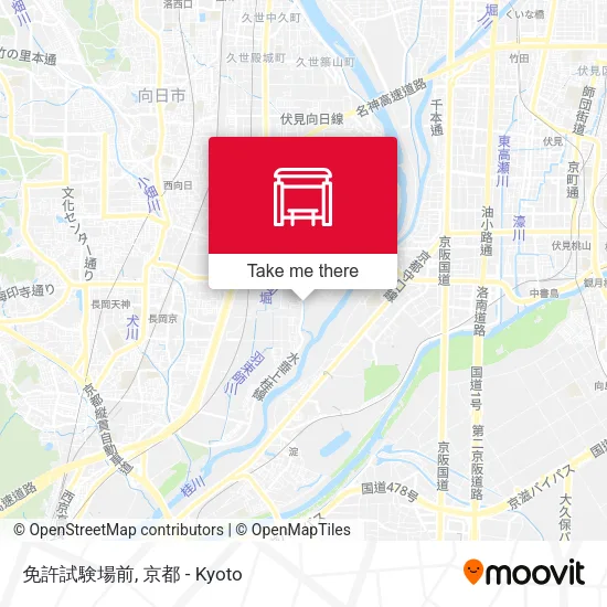 免許試験場前 map
