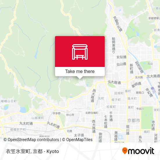 衣笠氷室町 map