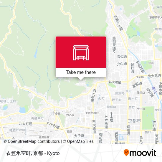 衣笠氷室町 map