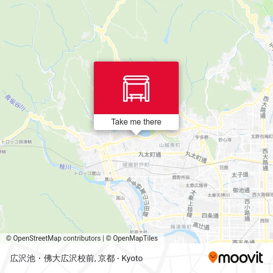 広沢池・佛大広沢校前 map