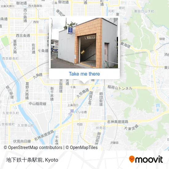 地下鉄十条駅前 map