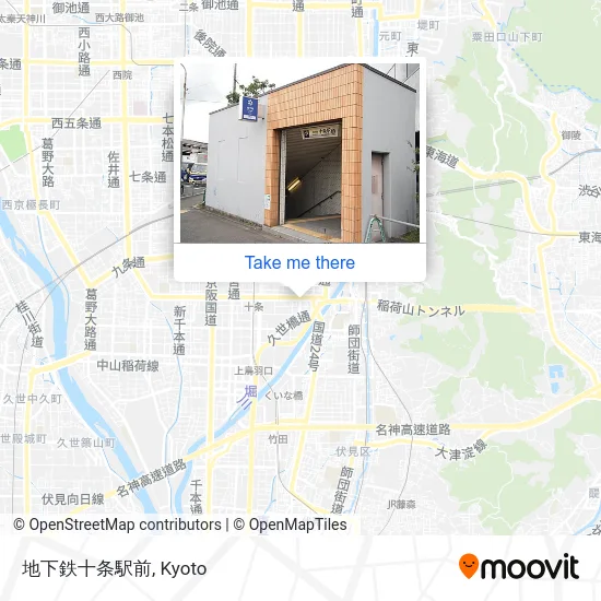 地下鉄十条駅前 map