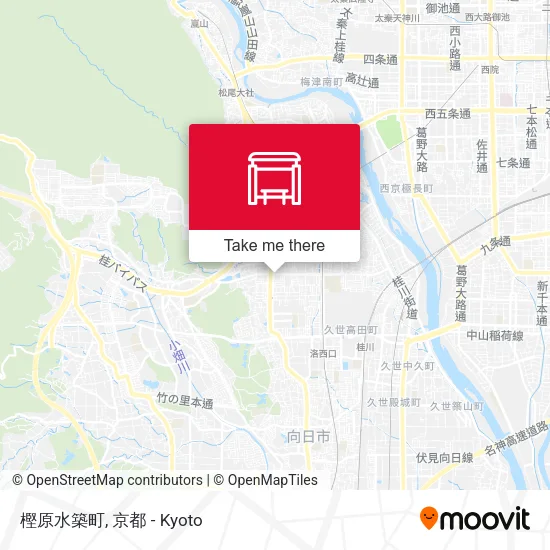 樫原水築町 map