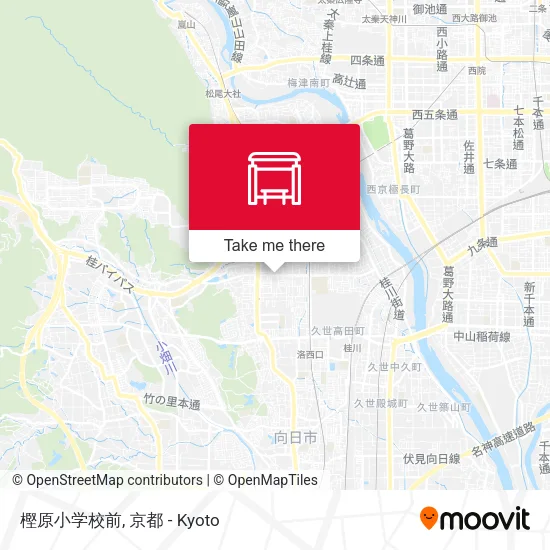 樫原小学校前 map