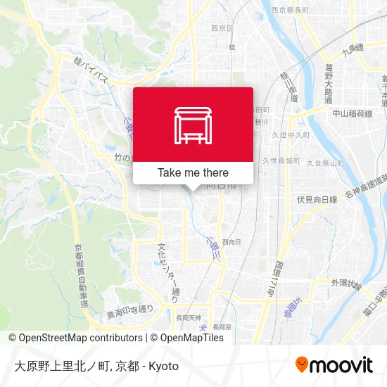 大原野上里北ノ町 map