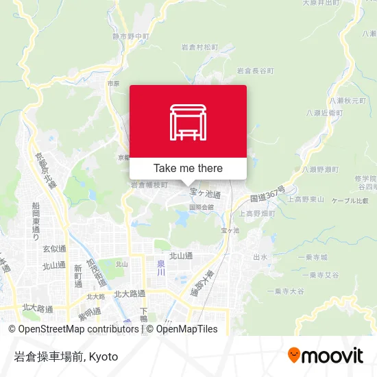 Iwakura Train Yard-mae map