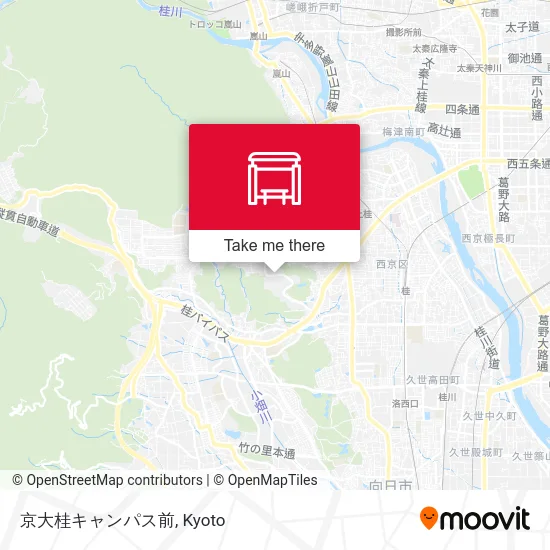京大桂キャンパス前 map