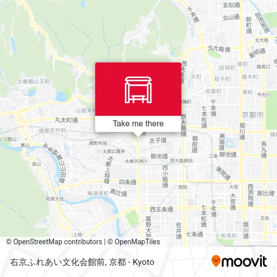 右京ふれあい文化会館前 map