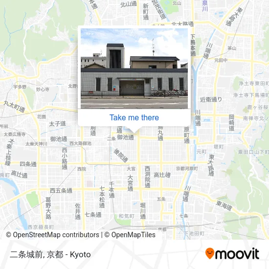 二条城前 map
