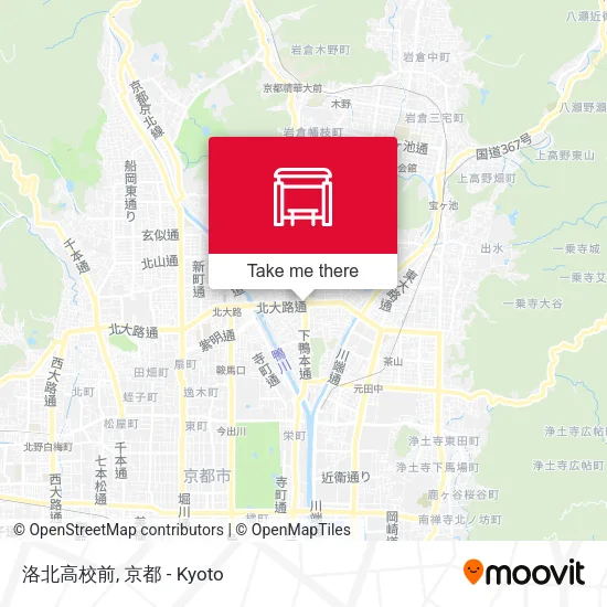 洛北高校前 map