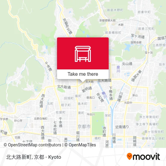 北大路新町 map