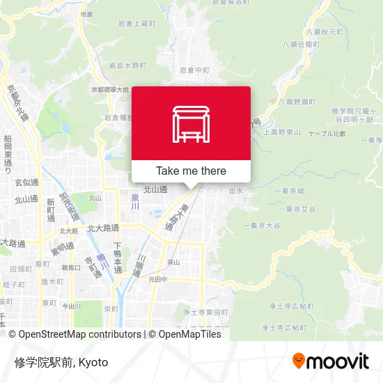 Shugakuin Station Front map