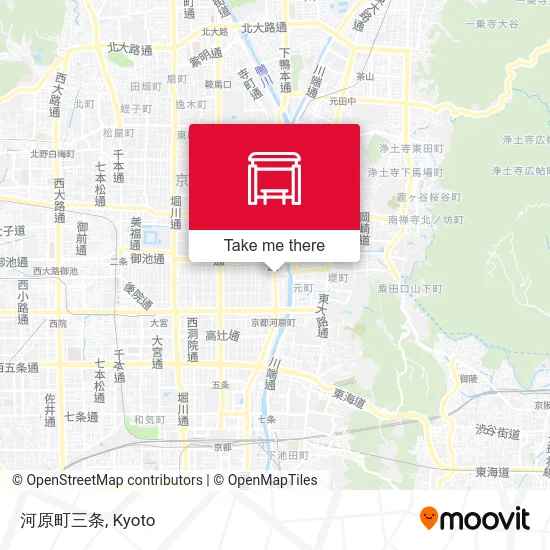 河原町三条 map