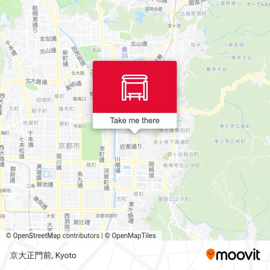 Kyoto University Main Gate map
