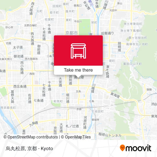 烏丸松原 map