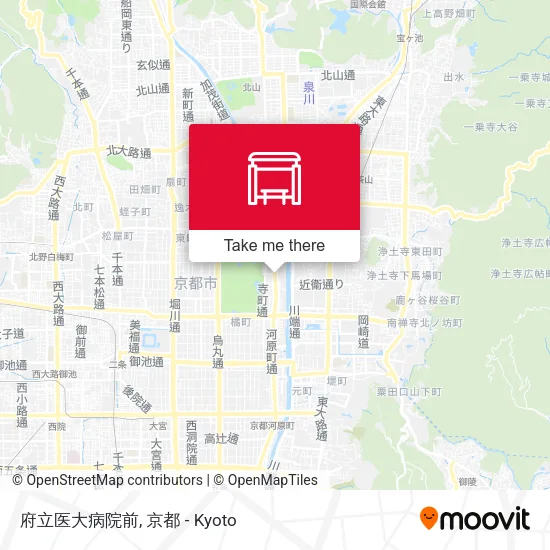 府立医大病院前 map