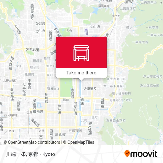 川端一条 map
