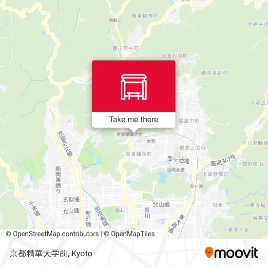 京都精華大学前 map