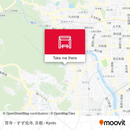 苔寺・すず虫寺 map