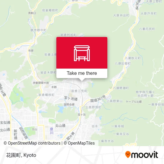 Hanazono-cho map