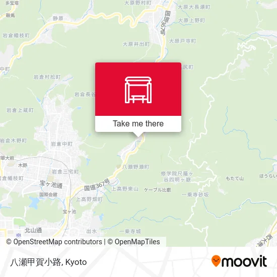 八瀬甲賀小路 map
